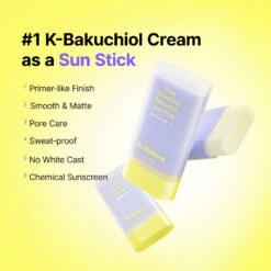 Pore Smoothing Bakuchiol Sun Stick -Wishtrend Comestics Store Pore Smoothing Bakuchiol Sun Stick PDP 02