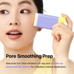 Pore Smoothing Bakuchiol Sun Stick -Wishtrend Comestics Store Pore Smoothing Bakuchiol Sun Stick PDP 03