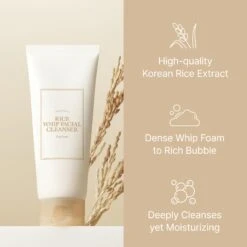 Rice Whip Facial Cleanser -Wishtrend Comestics Store Rice Whip Facial Cleanser thumbnail 01