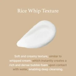 Rice Whip Facial Cleanser -Wishtrend Comestics Store Rice Whip Facial Cleanser thumbnail 03