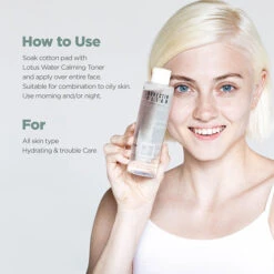 Lotus Water Calming Toner -Wishtrend Comestics Store Rovectin Lotus Water Calming Toner thumbnail 03 info2 4